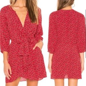 NWT Free People Clara Floral Wrap Dress Sz M